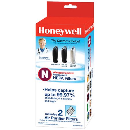 Honeywell True HEPA Replacement Filter N, 2 Pack